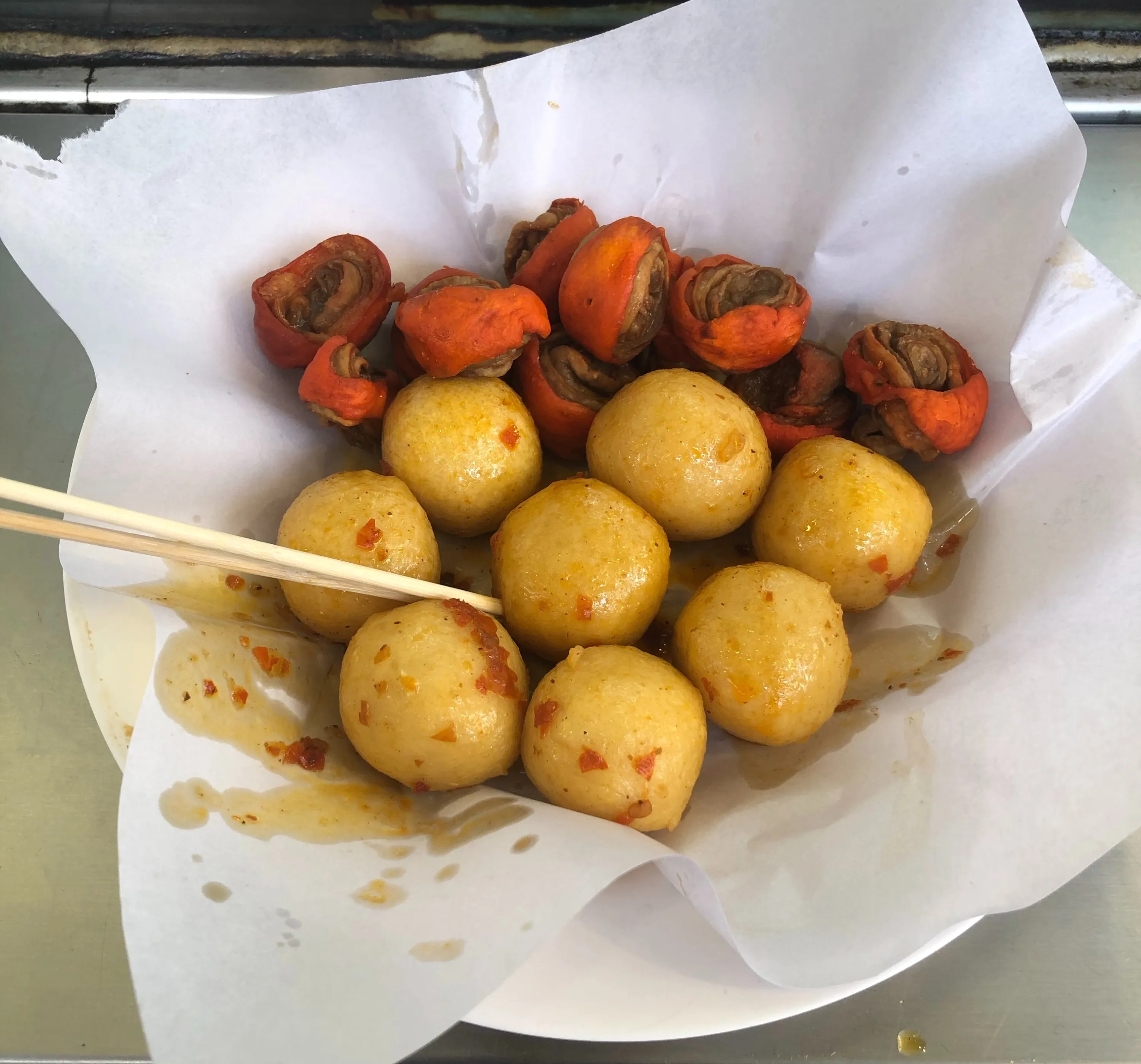 魚蛋 & 炸猪大腸