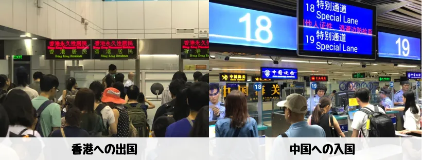 羅湖 - イミグレ